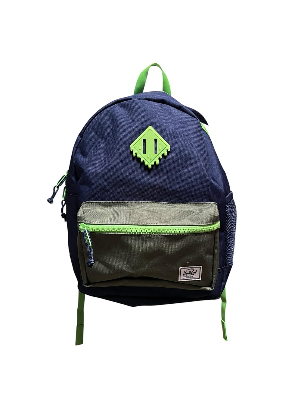 Herschel Supply Company Navy, Olive & Lime Green Accent Youth Backpack